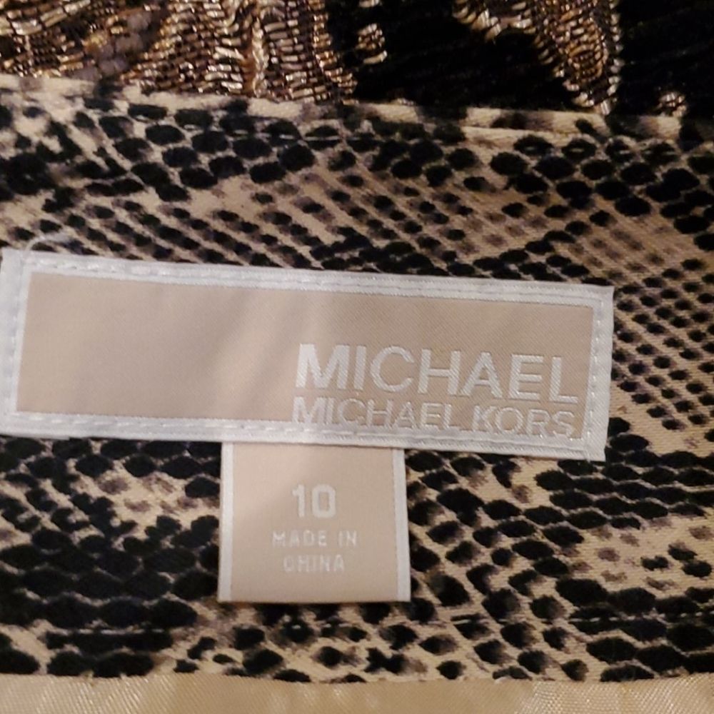 Python Print Michael Kors Skirt Nwot - image 3